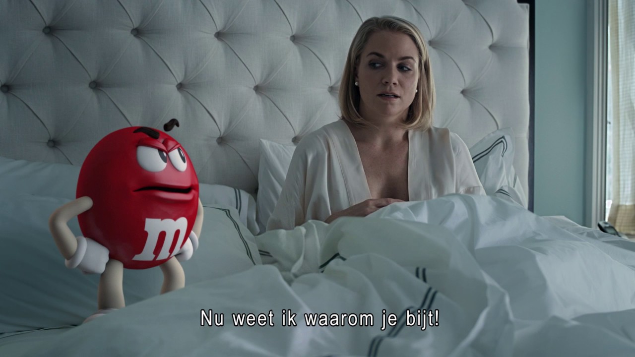M&M's: In bed eten