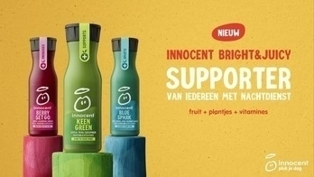 innocent: bright & juicy - supporter van iedereen met nachtdienst