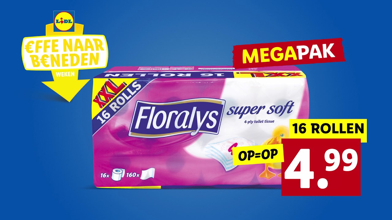 Lidl: Effe naar benedenweken