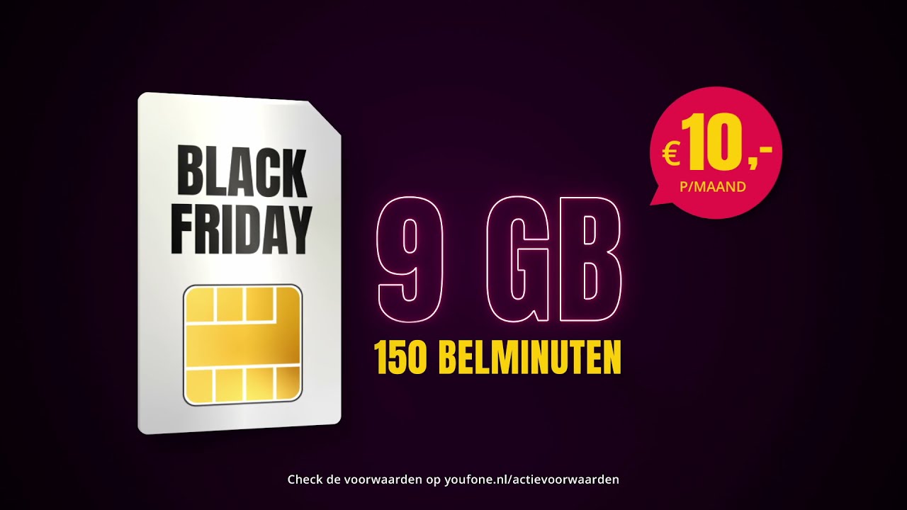 Youfone: BlackFridayDeals - Sim Only 9GB