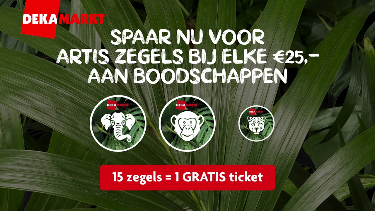 DekaMarkt: Spaar Artis zegels