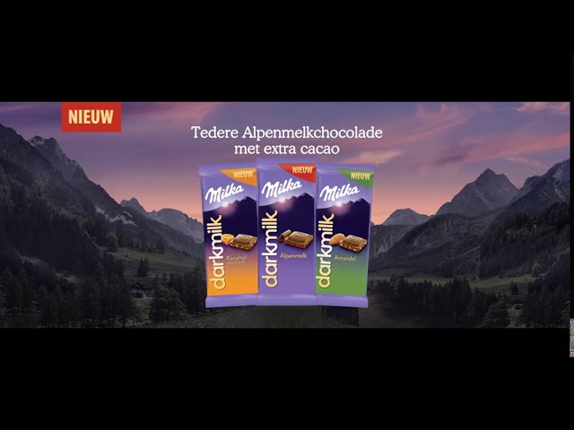 Milka: Ontdek Darkmilk - Alpenmelkchocolade met extra cacao
