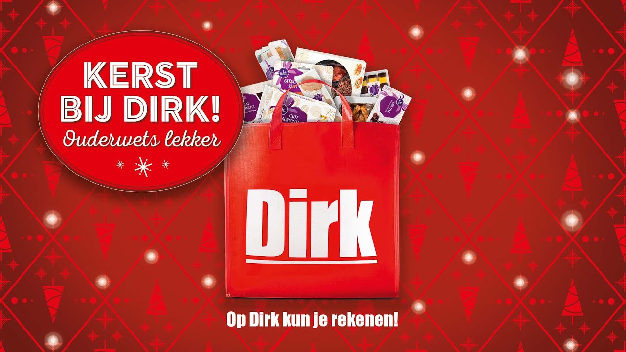 Dirk: Kerstreclame - Op Dirk kun je rekenen, ook tijdens de feestdagen.