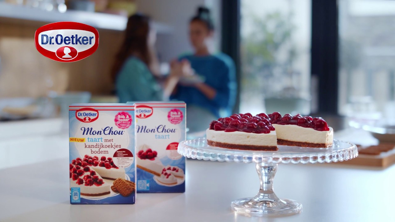 Dr. Oetker: MonChou taart met kandijkoekjesbodem