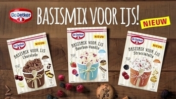 Dr Oetker: Basismix voor ijs